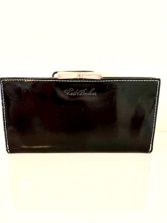 Ted Baker Handbags - TED BAKER Black Patent Matinee Wallet